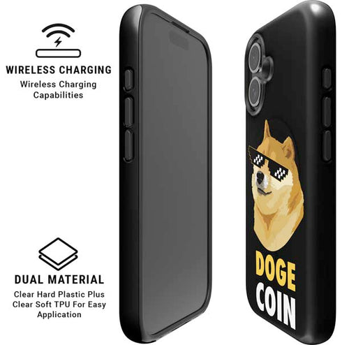 Doge Coin Crypto iPhone 16 Plus Magsafe Impact Case